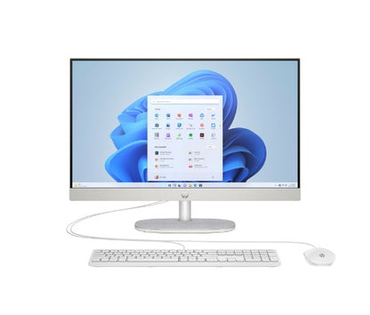 HP 24 -cr0062na PC Intel® Core™ i3 i3-N300 60.5 cm (23.8") 1920 x 1080 pixels All-in-One PC 8 GB DDR4-SDRAM 512 GB SSD Windows 11 Home Wi-Fi 6 (802.11ax) White