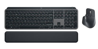Logitech Master MX Keys Combo for Bussiness keyboard Mouse included Office RF Wireless + Bluetooth QWERTZ Swiss Graphite