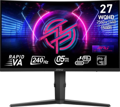 MSI MPG 275CQRXF computer monitor 68.6 cm (27") 2560 x 1440 pixels Wide Quad HD Black