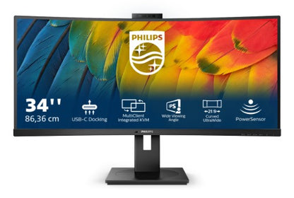 Philips 5000 series 34B1U5600CH/00 computer monitor 86.4 cm (34") 3440 x 1440 pixels Wide Quad HD LCD Black