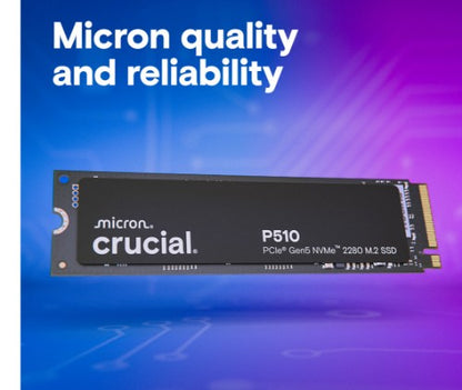 Crucial P510 1 TB M.2 PCI Express 5.0 NVMe TLC