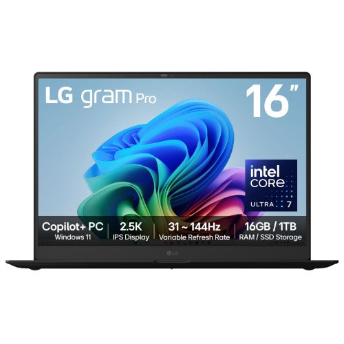 LG Gram Pro 16Z90TS-G 16" Hybrid AI Copilot+ Laptop - Intel® Core™ Ultra 7 256V, 1TB SSD, 16 GB RAM - Metal Grey - [2025]
