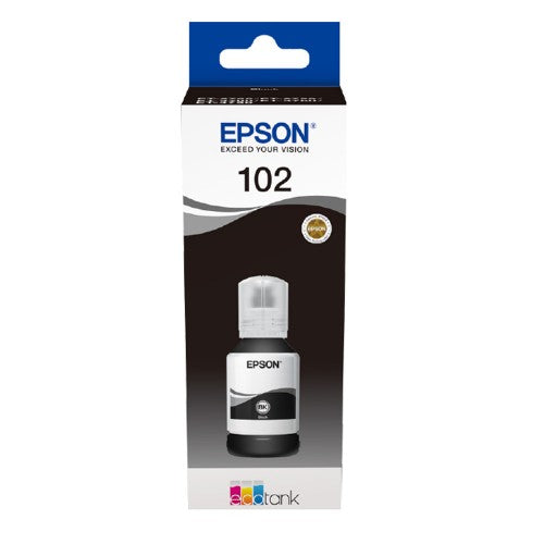 Epson C13T03R140/102 Ink bottle black, 7.5K pages 127ml for Epson ET-3700
