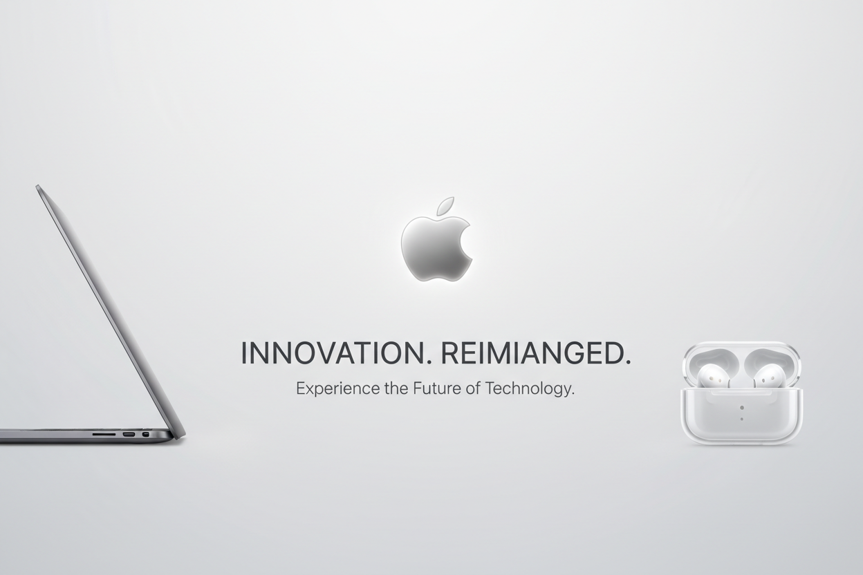 create a modern apple banner