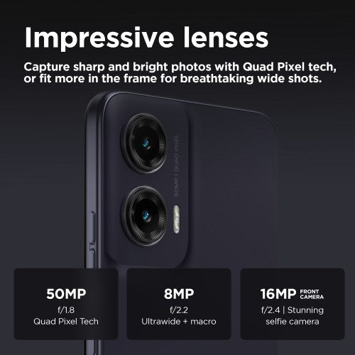 Motorola moto G35 5G 17.1 cm (6.72") Dual SIM Android 14 USB Type-C 4 GB 128 GB 5000 mAh Black