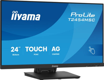 iiyama ProLite T2454MSC-B3AG computer monitor 60.5 cm (23.8") 1920 x 1080 pixels Full HD LED Touchscreen Multi-user Black