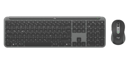 Logitech 920-012504 keyboard Mouse included Office RF Wireless + Bluetooth QWERTZ German Graphite