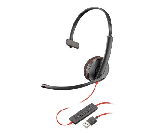 HP Poly Poly Blackwire 3210 Monaural USB-A Headset