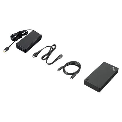 Lenovo 40AY0135UK laptop dock/port replicator Wired USB 3.2 Gen 1 (3.1 Gen 1) Type-C Black