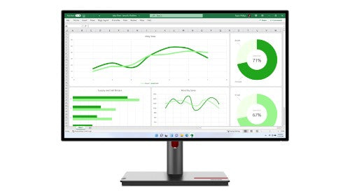 Lenovo ThinkVision P27q-30 computer monitor 68.6 cm (27") 2560 x 1440 pixels Quad HD LED Black