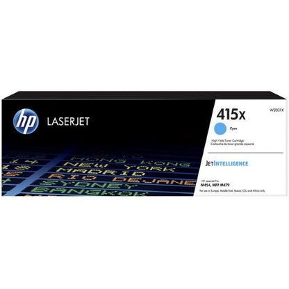 HP W2031X/415X Toner cartridge cyan, 6K pages ISO/IEC 19798 for HP E 45028/M 454