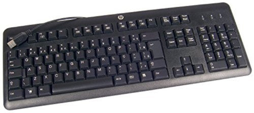 HP 672647-223 keyboard Office USB Czech Black