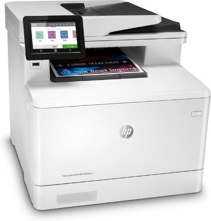 HP Color LaserJet Pro MFP M479fnw, Print, copy, scan, fax, email, Scan to email/PDF; 50-sheet uncurled ADF