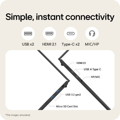 LG Gram 16Z90T-G 16" Hybrid AI Laptop - Intel® Core™ Ultra 7 255H, 1TB SSD, 16 GB RAM - Black - [2025]