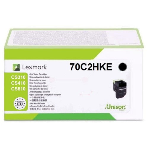 Lexmark 70C2HKE/702HK Toner-kit black Project, 4K pages ISO/IEC 19798 for Lexmark CS 310/510