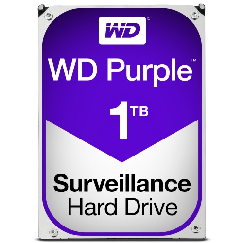 Western Digital Purple internal hard drive 1 TB 5400 RPM 64 MB 3.5" Serial ATA III
