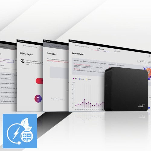 MSI Cubi NUC 1M Intel Core 5 120U Desktop PC, NUC, SFF, Mini Computer, HTPC, (16GB RAM, 512GB Storage, Windows 11 PRO), Intel Graphics/DDR5/Dual ThunderBolt 4/Dual HDMI/Dual LAN/WiFi 6E/BT 5.3/VESA