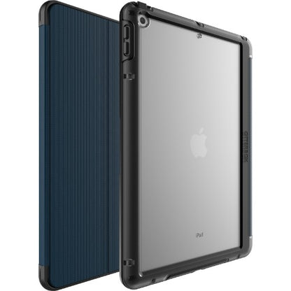 OtterBox Symmetry Folio Case for iPad 7th/8th/9th gen, Shockproof, Drop proof, Slim Protective Folio Case, Tested to Military Standard, Blue, No Retail Packaging