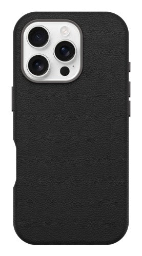 OtterBox Symmetry Series Cactus Leather for MagSafe for iPhone 16 Pro, Noir Ash