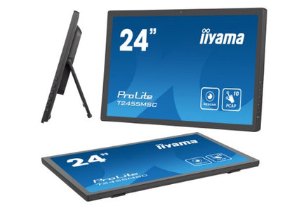 iiyama T2455MSC-B1 computer monitor 61 cm (24") 1920 x 1080 pixels Full HD LED Touchscreen Black