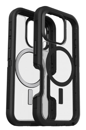 OtterBox Defender Series XT Clear for MagSafe for iPhone 16 Pro, Dark Side