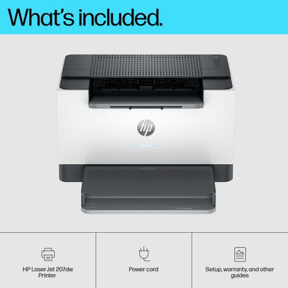 HP LaserJet M207dw Wireless Black and white Printer, Duplex