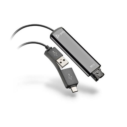 HP Poly DA75 USB to QD Black Adapter TAA