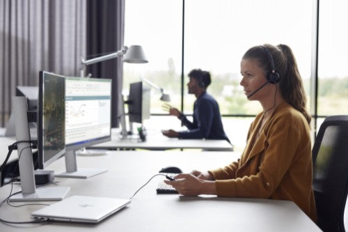 HP Poly EncorePro 510V Monaural Headset VoiceTube +Quick Disconnect