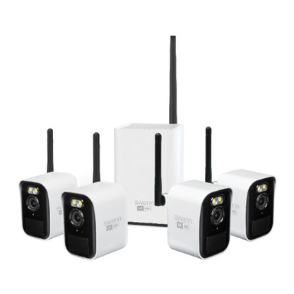 Swann MaxRanger4K™ Mini Long-Range Wireless Security System with 4 Cameras