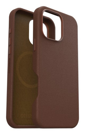 OtterBox Symmetry Series Cactus Leather for MagSafe for iPhone 16 Pro Max, Rich Adobe