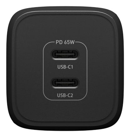 OtterBox Standard EU Wall Charger 65W - 1X USB-C 45W + 1X USB-C 20W USB-PD