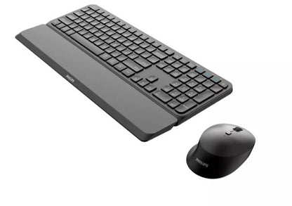 Philips 6000 series SPT6607B/21 keyboard Mouse included Universal RF Wireless + Bluetooth Black