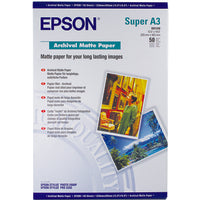 Epson Archival Matte Paper, DIN A3+, 189g/m², 50 Sheets
