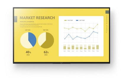 Sony FW-55EZ20L Signage Display Digital signage flat panel 139.7 cm (55") LED Wi-Fi 350 cd/m² 4K Ultra HD Black Android 16/7