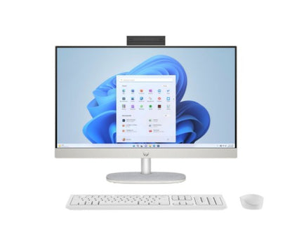 HP 24-cr0035na AMD Ryzen™ 5 7520U 60.5 cm (23.8") 1920 x 1080 pixels All-in-One PC 8 GB LPDDR5-SDRAM 512 GB SSD Windows 11 Home Wi-Fi 6 (802.11ax) White