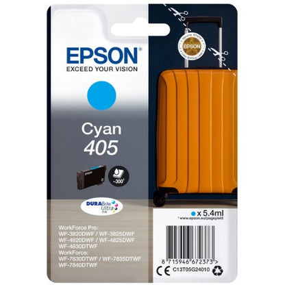 Epson C13T05G24010/405 Ink cartridge cyan, 300 pages 5.4ml for Epson WF-3820/7830