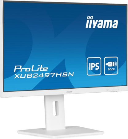 iiyama ProLite XUB2497HSN-W2 computer monitor 60.5 cm (23.8") 1920 x 1080 pixels Full HD LED White