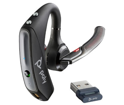 HP Poly Poly Voyager 5200 UC USB-A Headset +BT600 Dongle TAA