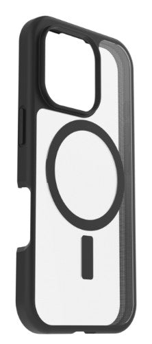OtterBox React Series for MagSafe for Apple iPhone 16 Pro, Black Crystal
