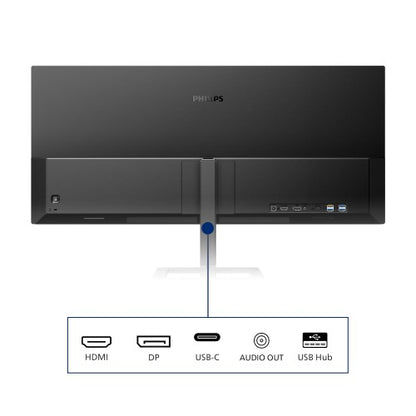 Philips E Line 346E2LAE/00 computer monitor 86.4 cm (34") 3440 x 1440 pixels Wide Quad HD LCD Black