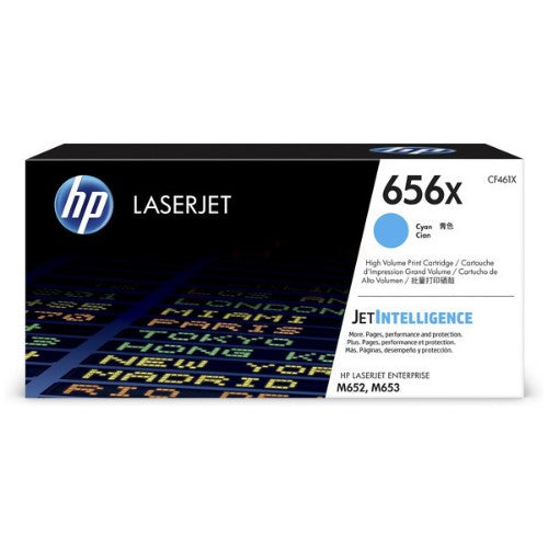 HP CF461X/656X Toner cartridge cyan, 22K pages ISO/IEC 19752 for HP LaserJet M 652