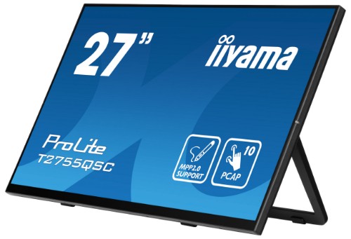 iiyama ProLite T2755QSC-B1 computer monitor 68.6 cm (27") 2560 x 1440 pixels Quad HD LCD Touchscreen Black