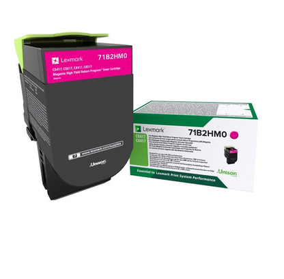 Lexmark 71B2HM0 Toner-kit magenta return program, 3.5K pages ISO/IEC 19752 for Lexmark CS 417/517