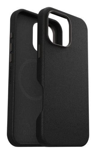 OtterBox Symmetry Series Cactus Leather for MagSafe for iPhone 16 Pro Max, Noir Ash