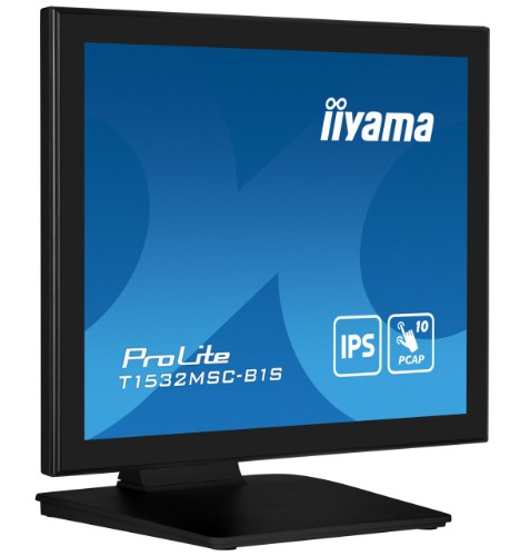 iiyama ProLite T1532MSC-B1S computer monitor 38.1 cm (15") 1024 x 768 pixels XGA LCD Touchscreen Black