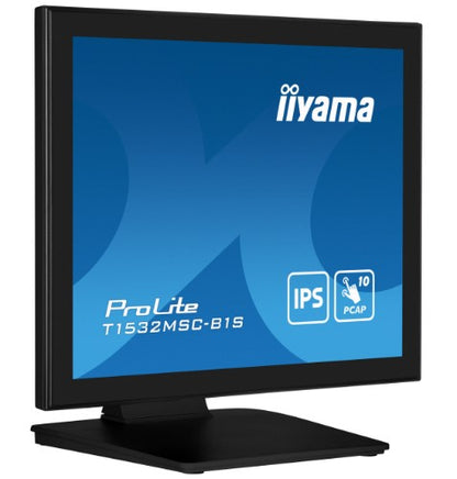 iiyama ProLite T1532MSC-B1S computer monitor 38.1 cm (15") 1024 x 768 pixels XGA LCD Touchscreen Black