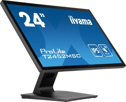 iiyama ProLite T2452MSC-B1 computer monitor 60.5 cm (23.8") 1920 x 1080 pixels Full HD LCD Touchscreen Multi-user Black