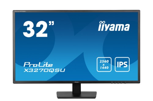 iiyama ProLite X3270QSU-B1 computer monitor 80 cm (31.5") 2560 x 1440 pixels Wide Quad HD LED Black