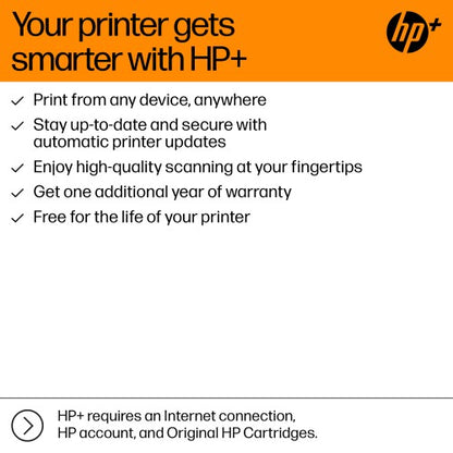 HP OfficeJet Pro 8125e Wireless All-in-One Color Printer, Instant Ink; Two-sided printing