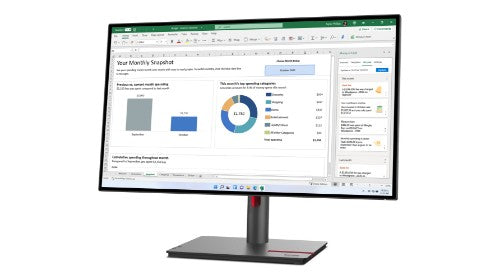 Lenovo ThinkVision P27h-30 computer monitor 68.6 cm (27") 2560 x 1440 pixels Quad HD LCD Black